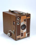 Kodak Beau Brownie No.2 (1930-1933) Art Deco Boxcamera, Nieuw