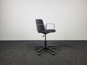 Enea Lottus Bureaustoel - Zwarte Kunststof Zitting, Gebruikt, Zwart, Ophalen of Verzenden, Bureaustoel
