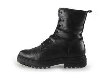 Manfield Veterboots in maat 39 Zwart, Verzenden, Zwart, Overige typen, Zo goed als nieuw