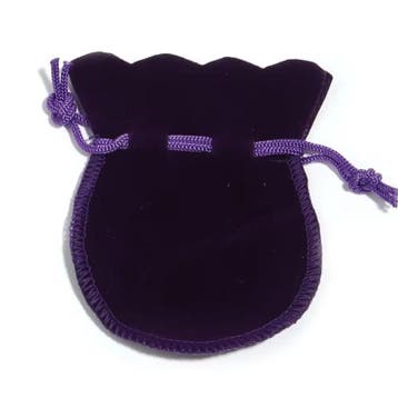 5x zakje velours Paars 9x12cm (Velours  Fluweel), Ophalen of Verzenden, Nieuw, Cadeauzakje