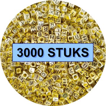 Fako Bijoux - Letterkralen Vierkant Bulk - Letter Beads -, Verzenden, Nieuw