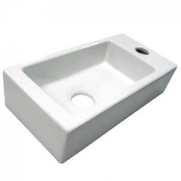 Ergé Design Fontein rechthoek rechts 36 x 18 x 9 cm, Ophalen of Verzenden, Nieuw, Kraan