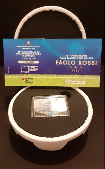 Italië. 5 Euro 2022 Paolo Rossi (Zonder minimumprijs)