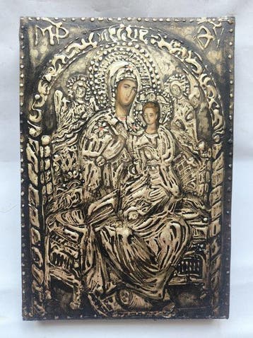 Icoon - Handgeschilderd orthodoxe icoon van de Heilige Maagd