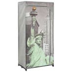 Kledingkast New York 75x45x160 | Retourdeal 28% Korting, 150 tot 200 cm, 25 tot 50 cm, Overige materialen, Met plank(en)