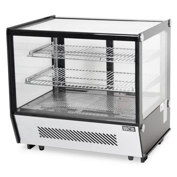 HCB Luxe Koelvitrine - 120 liter - 230V - RVS, Verzenden, Nieuw in verpakking, Koelen en Vriezen