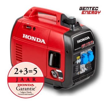Honda EU22i Aggregaat 2200 Watt 230V met 5 jaar Garantie, Nieuw, Ophalen of Verzenden, Minder dan 5 kVA, Elektrisch startend