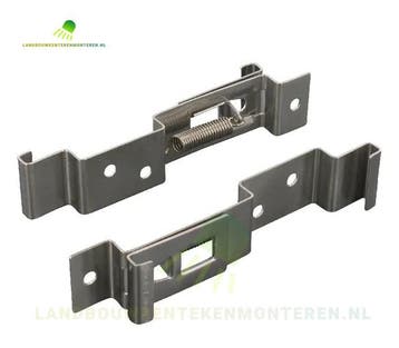 Kentekenplaathouder snelwissel set in RVS uitgevoerd, Verzenden, Nieuw