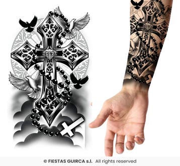 Neptattoo Kruis, Hobby en Vrije tijd, Verzenden, Nieuw, Feestartikel