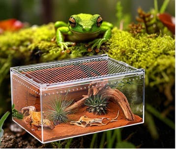 Transparant Reptielen Terrarium Acryl met Ventilatie, Dieren en Toebehoren, Verzenden, Nieuw