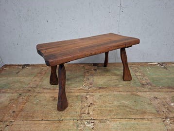 Bijzettafel - Eik - Bijzet tafel boomstam