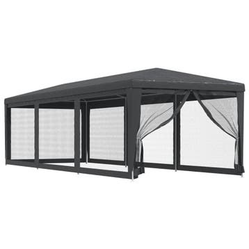 Tuinpaviljoen XL Antraciet | 34% Korting | Laatste Stuk!, Tuin en Terras, Partytent, Minder dan 4 meter, Zo goed als nieuw, 8 meter of meer