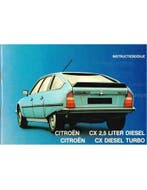 1984 CITROËN CX DIESEL TURBO INSTRUCTIEBOEKJE NEDERLANDS