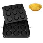 GGM Gastro | Vormplaat tartelettes - Rond - Ø 90mm - voor 9, Verzenden, Nieuw in verpakking