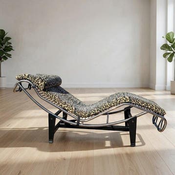 Lounge stoel - Metaal, Staal, Textiel, Chroom - Lounger met, Nieuw