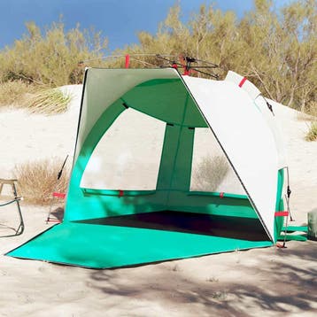 vidaXL strandtent 2-persoons waterdicht snelontgrendeling, Verzenden, Nieuw, Tot en met 2