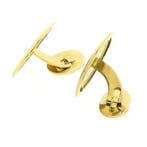 Gouden manchetknopen met 5 gulden munt Koningin Wilhelmin..., Ophalen of Verzenden, Gebruikt, Goud