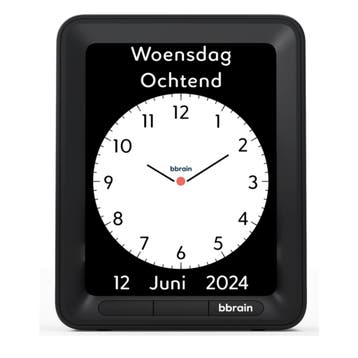 sprekende kalenderklok-rood, Huis en Inrichting, Woonaccessoires | Klokken, Ophalen of Verzenden, Nieuw