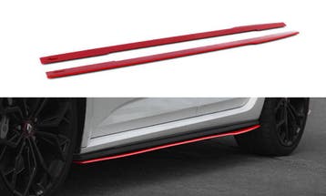 Zijskirts Renault Megane RS 4 Maxton Glans Rood, Ophalen of Verzenden, Nieuw