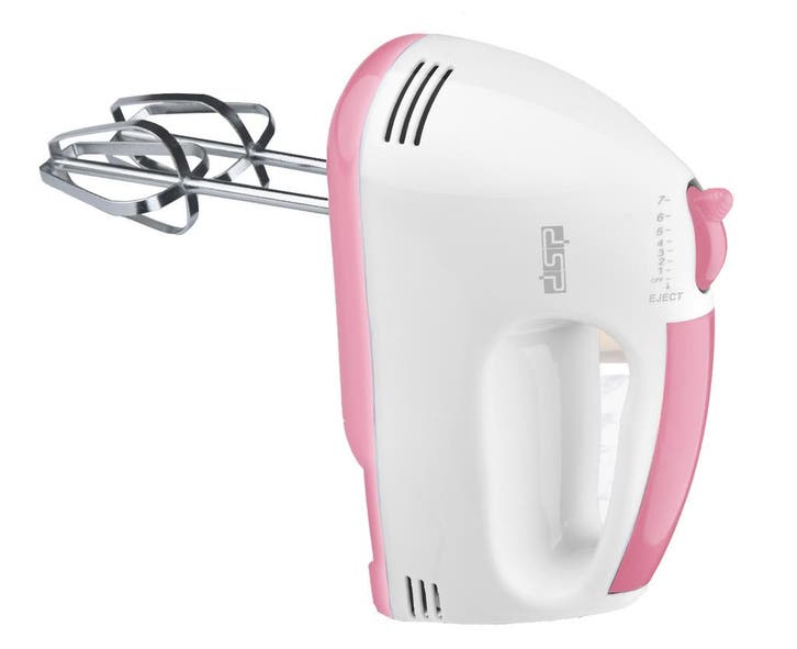 DSP KM2033-PINK - Handmixer - 100W - 7 Snelheden - Roze, Witgoed en Apparatuur, Keukenmixers, Nieuw, Ophalen of Verzenden