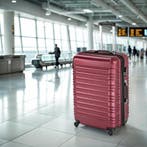 Kofferset 4-delig met harde schaal - wijnrood, Verzenden, Nieuw