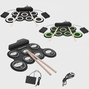Compacte USB Roll-Up Elektronische Drumstel Set met 7 Pads,, Verzenden, Nieuw