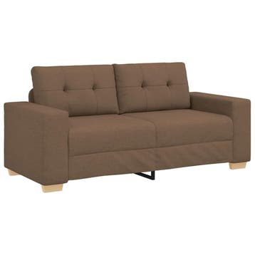 Loveseat Bruin 140cm | Retourdeal 35% Korting, Huis en Inrichting, Banken | Bankstellen, 150 tot 200 cm, Tweepersoons, 75 tot 100 cm