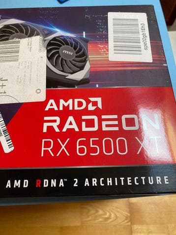MSI RX 6500 XT - Computer - In originele verpakking, Nieuw