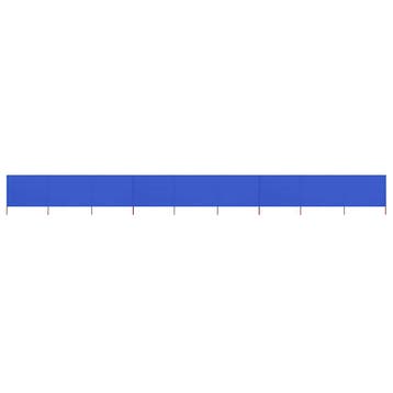 vidaXL Windscherm 9-panelen 1200x160 cm stof azuurblauw, Verzenden, Nieuw