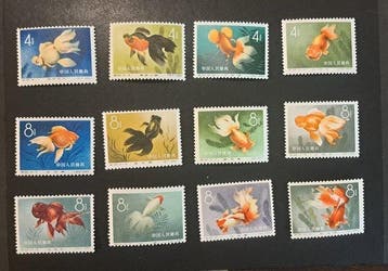 China - Volksrepubliek China sinds 1949 - China 1960 Gouden, Postzegels en Munten, Gestempeld