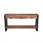 Mangohout Sidetable Britt 150 cm, Verzenden, Nieuw, Overige houtsoorten, Industriële meubels