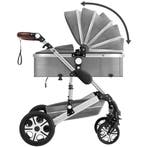 Combi-kinderwagen Mats, opvouwbaar, 5-puntsgordel - grijs, Verzenden, Nieuw
