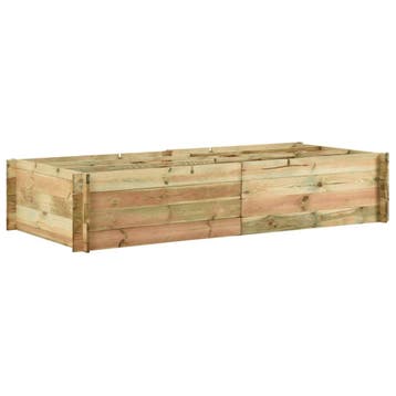 vidaXL Plantenbak 197x100x40 cm geïmpregneerd grenenhout, 100 cm of meer, Verzenden, Nieuw, Hout