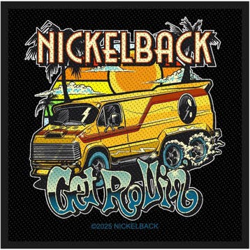 Nickelback Get Rolling - Patch officiële merchandise, Ophalen of Verzenden, Nieuw, Kleding