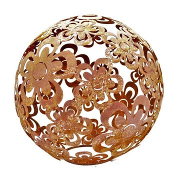 Bloemen Tuinbal Roest Metaal | Patina bal roestig, Huis en Inrichting, Woonaccessoires | Overige, Verzenden, Nieuw