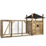 Houten Kippenhok Hooiberg Loes XL - VOLDUX - Rechts, Verzenden, Nieuw