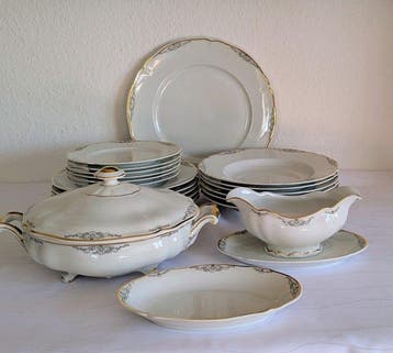 Hutschenreuther - Eetservies voor 6 (22) - Porselein -, Antiek en Kunst