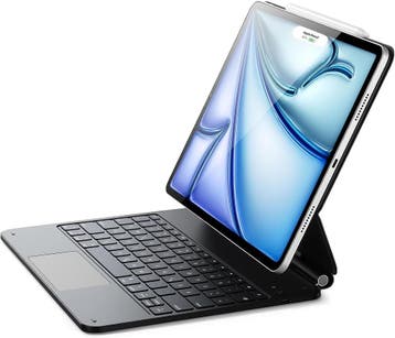 iPad Pro 12.9 Hoes met Toetsenbord | Laatste Stuk!, 13 inch of meer, Bescherming voor- en achterkant, Ophalen of Verzenden, Zo goed als nieuw