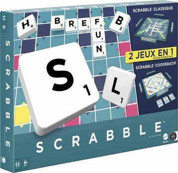 Scrabble Together - Bordspel - 2 jeux en 1 - Franstlig, Verzenden, Nieuw