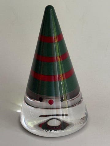 Anna Ehrner - Kerstbeeldje Kosta Boda - NOEL Kerstman Groen, Nieuw