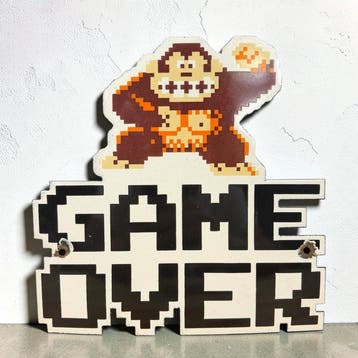 Nintendo Donkey Kong Game Over - Emaille plaat - Emaille
