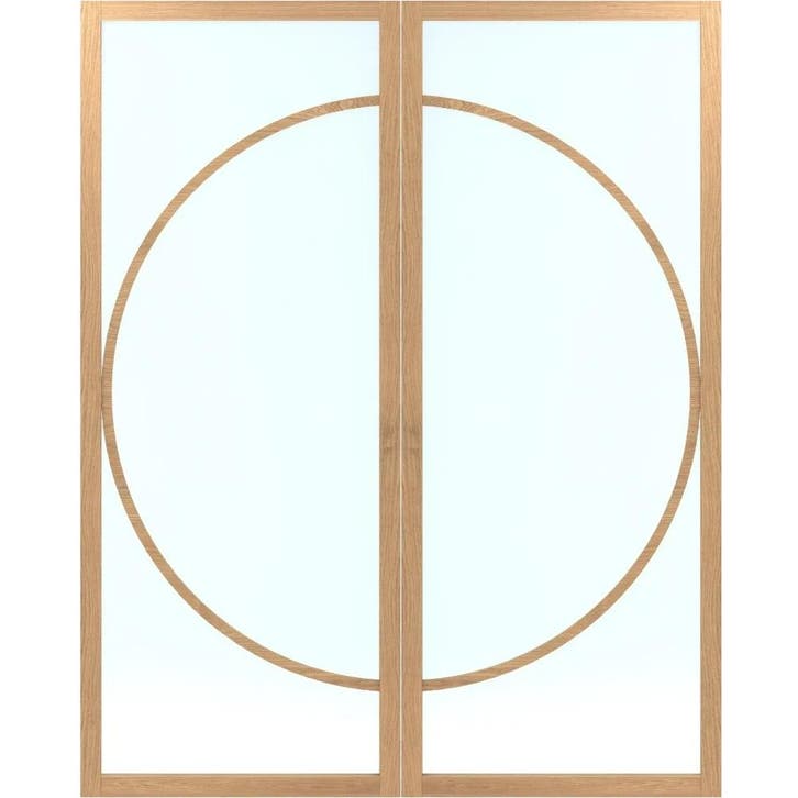 Skantrae dubbele deur SSL14813 176x211,5 (Stomp, Blankglas), Doe-het-zelf en Verbouw, Deuren en Horren, Nieuw, Glas, Binnendeur