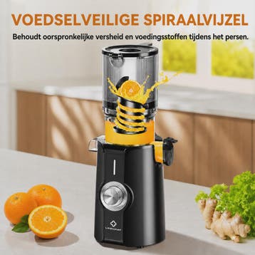Krachtige Slow Juicer met 200W Motor en Extra Brede Opening, Verzenden, Nieuw