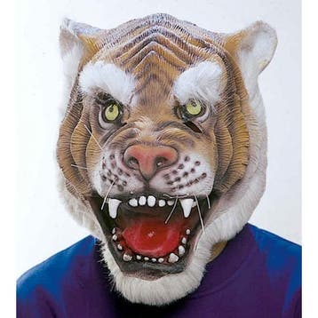 Tijger masker van latex - Dieren maskers, Ophalen of Verzenden, Nieuw