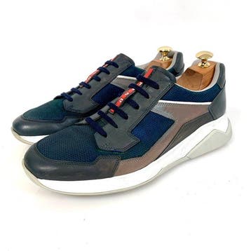 Prada Runner Sneaker blue/grey/white UK 8 - Sneakers - Maat:, Nieuw