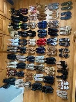 Restpartij van 60 paar schoenen, Verzenden, Zo goed als nieuw, Overige typen