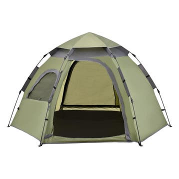 [pro.tec] Tent Nybro automatisch 240x205x140 cm donkergroen, Verzenden, Nieuw