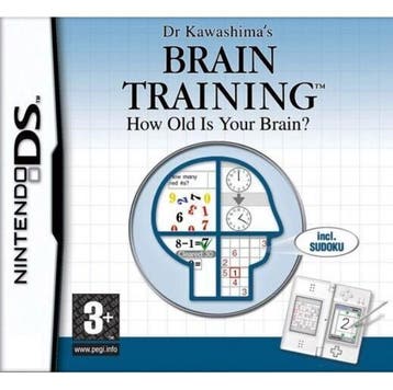 Dr Kawashimas Brain Training: How Old Is Your Brain? 3DS, 3 spelers of meer, Ophalen of Verzenden, Zo goed als nieuw