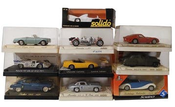 Solido 1:43 - Modelauto (10) - Lotto con 10 Modelli Solido, Nieuw