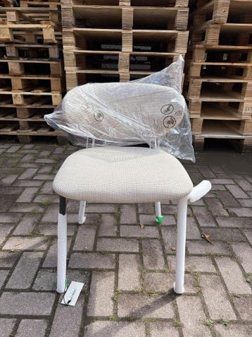 WOOOD Kjeld Eetkamerstoel – Beige/Wit – Gloednieuw in ve, Ophalen of Verzenden, Nieuw